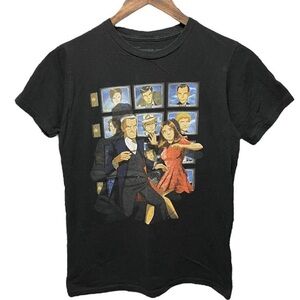 Doctor Who Front graphic short sleeve crewneck casual show anime 2009 Y2K shirt